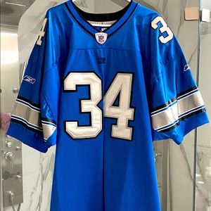 SOLD Authentic home blue Detroit Lions jersey.